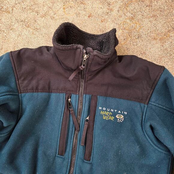 Vtg 90s MOUNTAIN HARDWEAR Small Logo Colorblock Reverse Pile Shell Jacket S USA - Picture 3 of 7